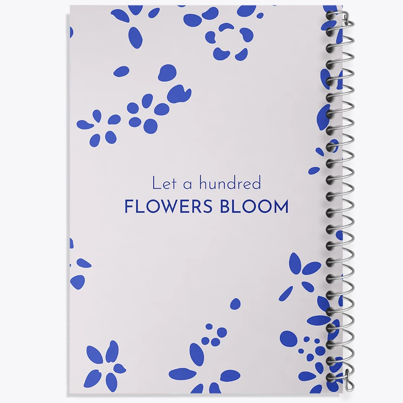 دفتر مشق 50 برگ خندالو طرح Let A Hundred Flowers Bloom کد N6903