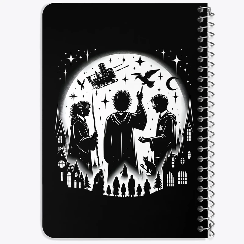 دفتر یادداشت 50 برگ خندالو طرح هری پاتر (Harry Potter) کد F6012