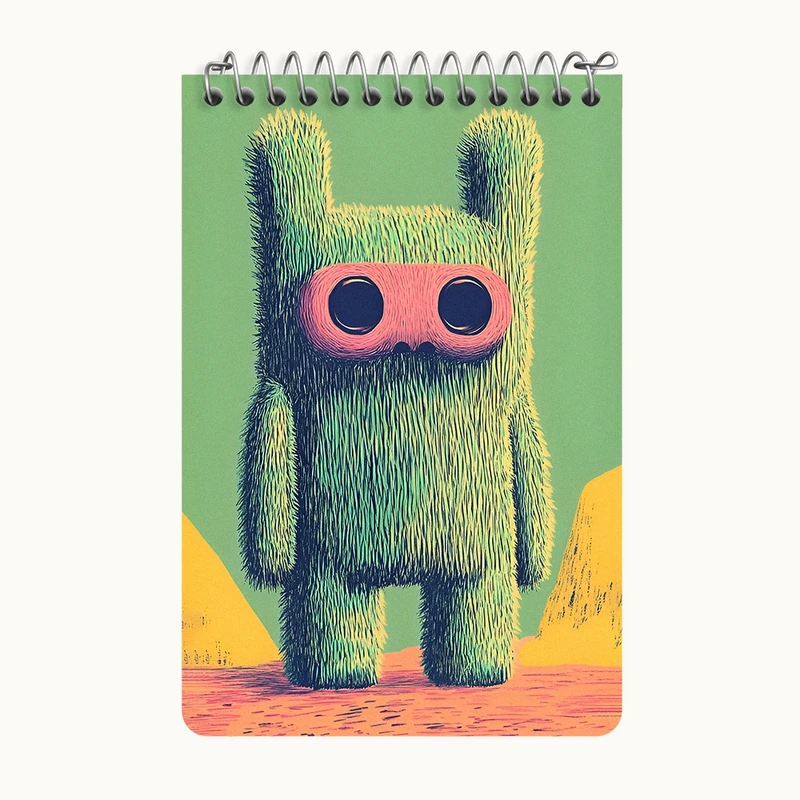 دفتر یادداشت 50 برگ خندالو طرح هیولا کد F11770