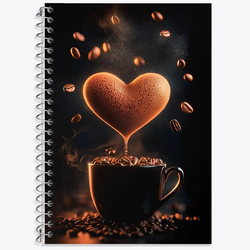 دفتر لغت 50 برگ خندالو طرح فنجان قهوه کد F12880