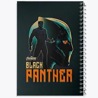 دفتر طراحی 50 برگ خندالو طرح پلنگ سیاه مارول (Marvel) کد N5714