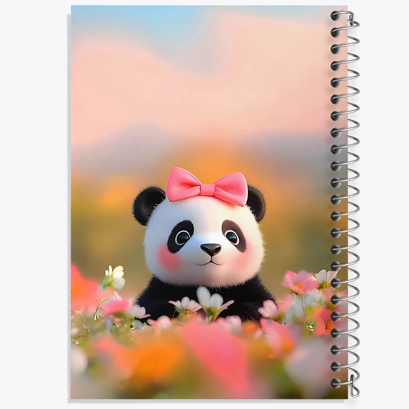 دفتر ژورنال نویسی 50 برگ خندالو مدل نقطه ای طرح پاندا کد F9511