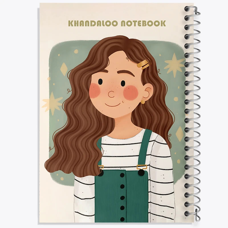 دفتر مشق 50 برگ خندالو طرح دخترانه کد N6275