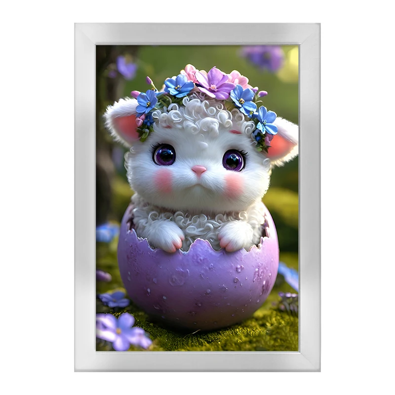 تابلو خندالو طرح گوسفند کیوت کد F8136