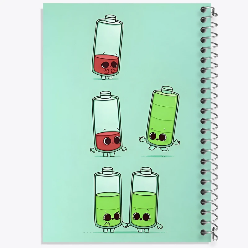 دفتر طراحی 50 برگ خندالو طرح عاشقانه کد N4354