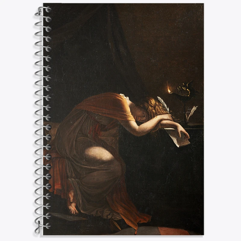 دفتر نت موسیقی 50 برگ خندالو طرح نقاشی مرگ سوفونیسبا اثر پیر نرسیس گوئرین کد F12119