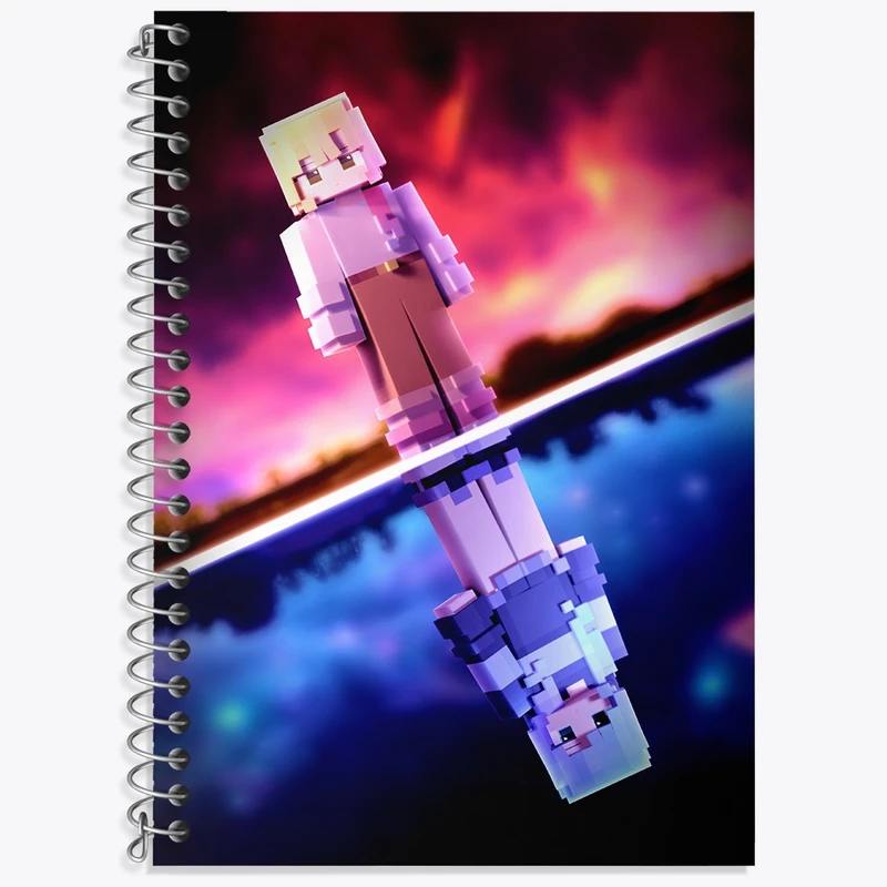 دفتر لغت 50 برگ خندالو طرح بازی ماینکرافت (Minecraft) کد N8764