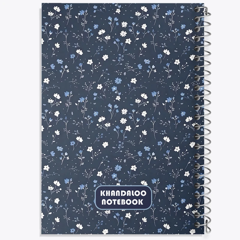 دفتر مشق 100 برگ خندالو طرح پترن گل گلی کد N6079