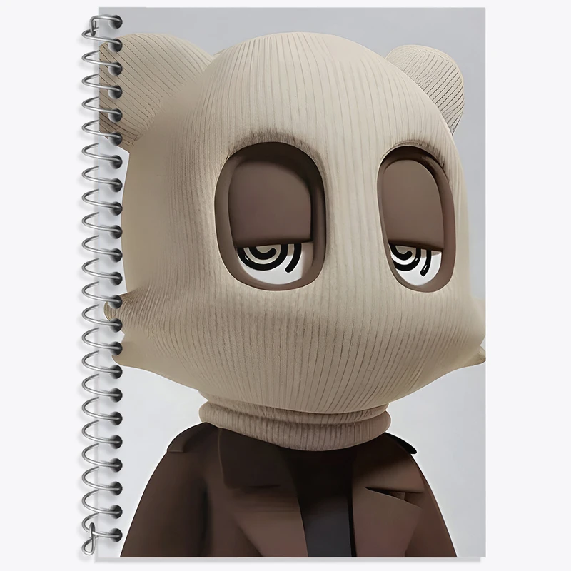 دفتر نت موسیقی 50 برگ خندالو طرح آدمک ماسک دار کد F4049