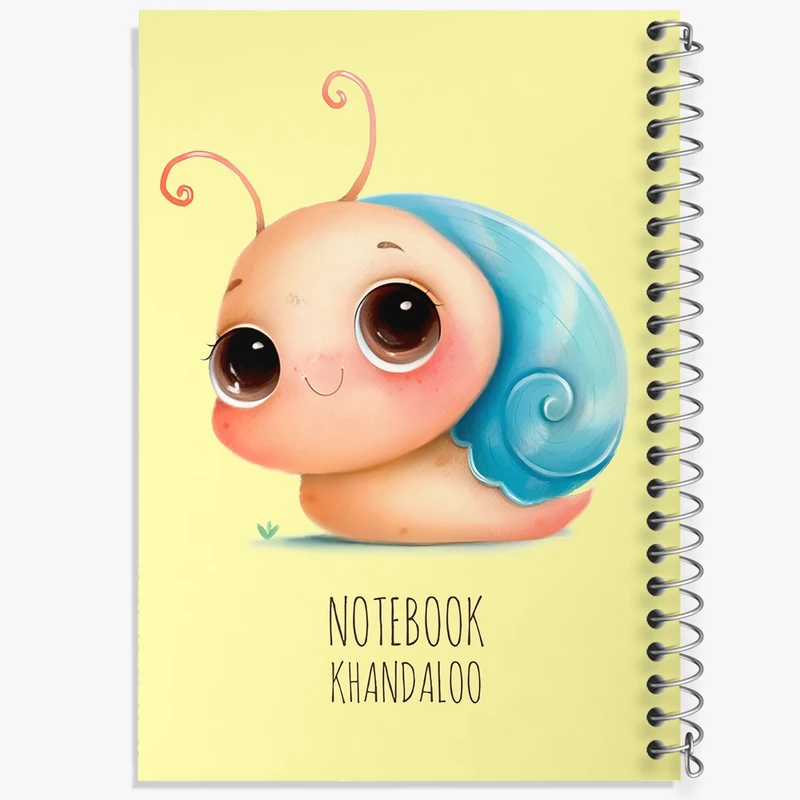 دفتر شطرنجی 50 برگ خندالو طرح حلزون بامزه کد N7779