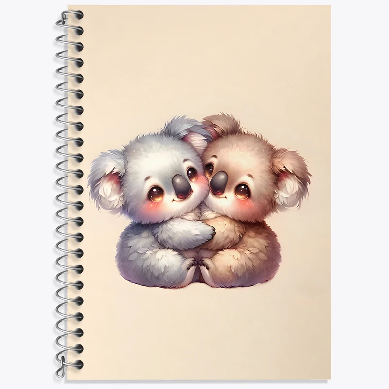 دفتر زبان 50 برگ خندالو طرح کوآلاهای کیوت کد N6495