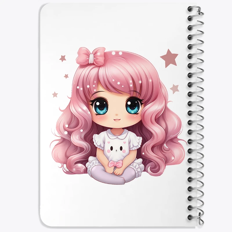 دفتر یادداشت 50 برگ خندالو طرح دخترانه (Girlish) کد 36901