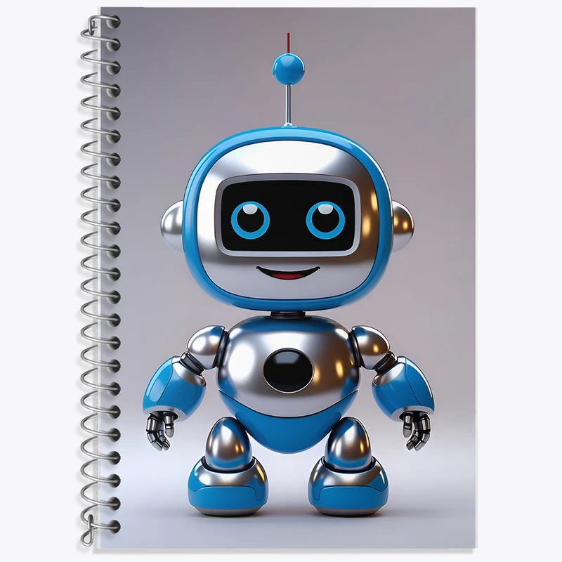 دفتر نت موسیقی 50 برگ خندالو طرح ربات کد F12770