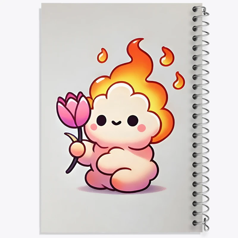 دفتر لیست خرید 50 برگ خندالو طرح گوله آتیش بامزه کد F11743