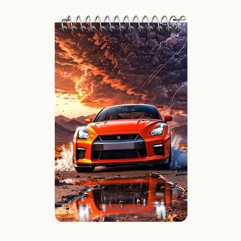 دفتر یادداشت 50 برگ خندالو طرح ماشین اسپرت کد F11879