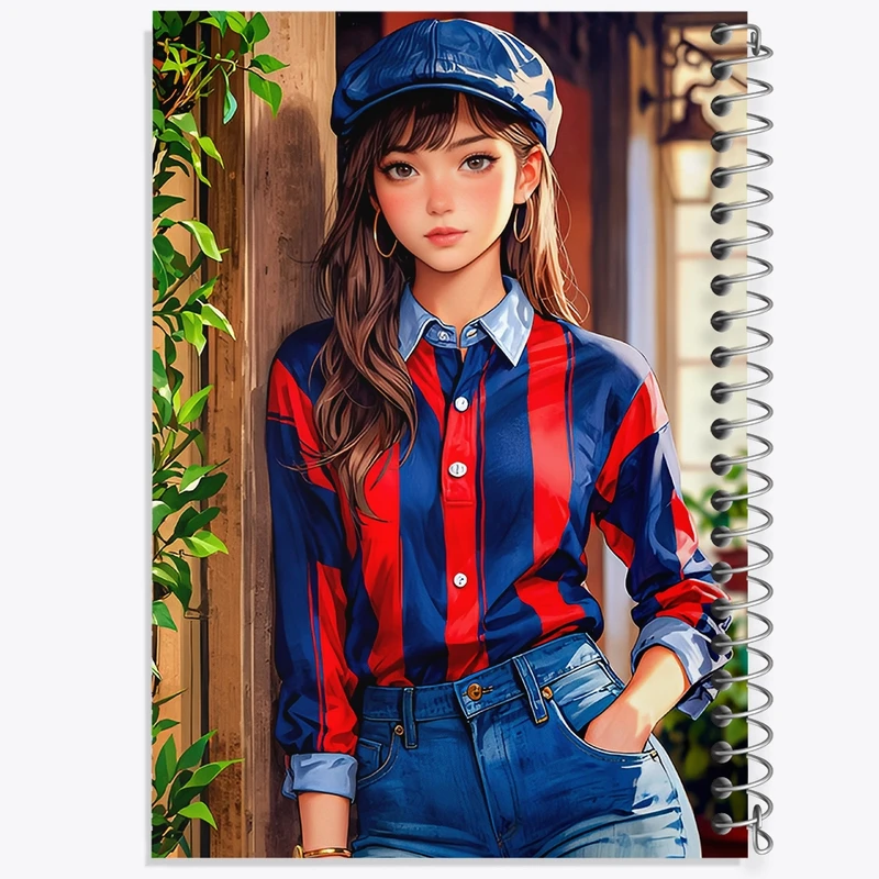 دفتر طراحی 50 برگ خندالو طرح دخترانه کد F11819