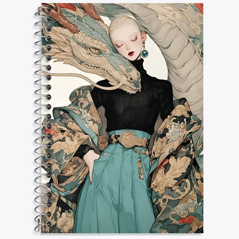 دفتر زبان 50 برگ خندالو مدل سه خط طرح دخترانه کد F3428