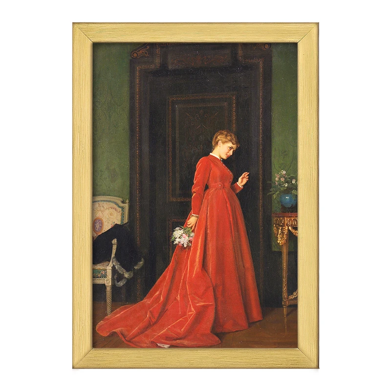 تابلو خندالو طرح نقاشی ضربه ملایم اثر آگوست تولموش کد F12288