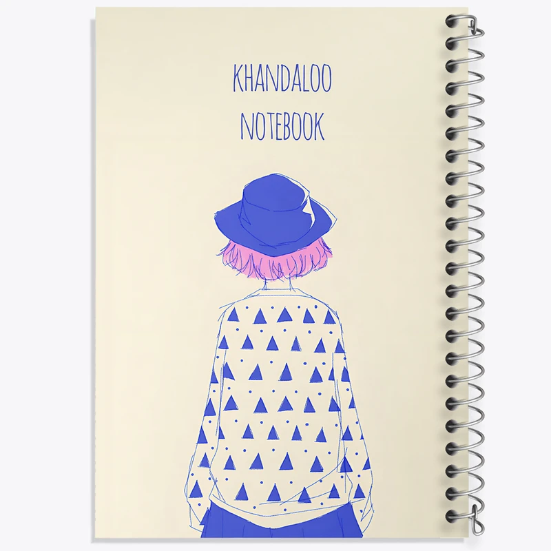 دفتر مشق 100 برگ خندالو طرح دخترانه فانتزی کد N8196