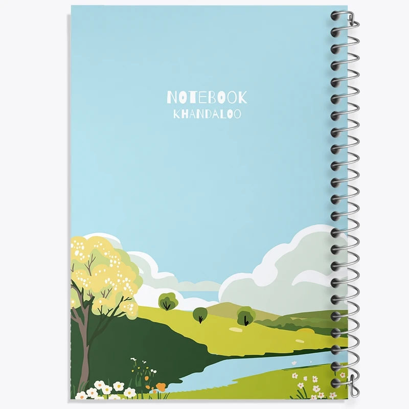 دفتر طراحی 50 برگ خندالو طرح منظره طبیعت کد N1715