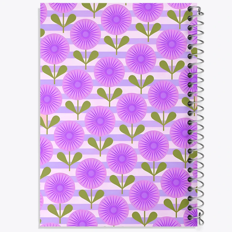 دفتر مشق 50 برگ خندالو طرح پترن گل گلی کد N6694