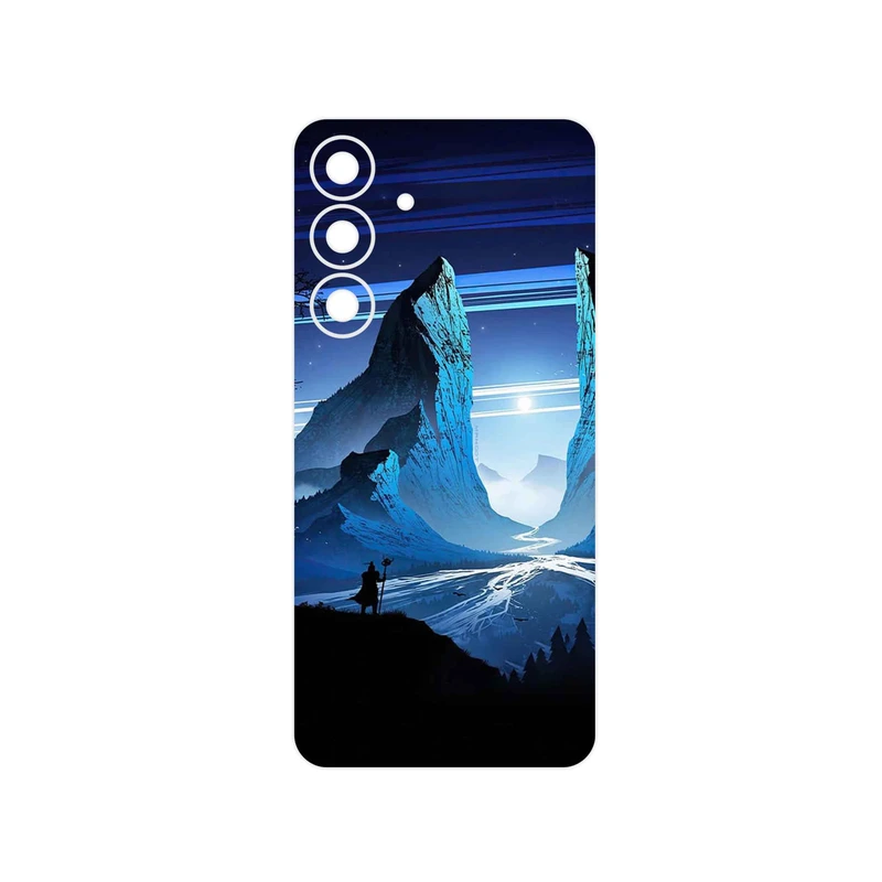 برچسب پوششی ماهوت مدل Blue Mountains Digital Art مناسب برای گوشی موبایل سامسونگ Galaxy S25 FE