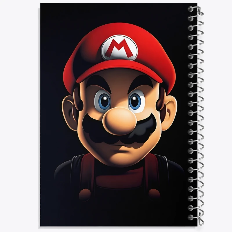 دفتر شطرنجی 50 برگ خندالو طرح سوپر ماریو (Super Mario) کد F12015