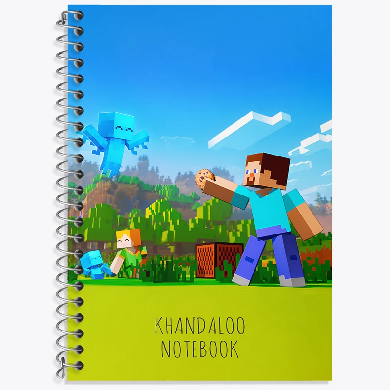 دفتر نت موسیقی 50 برگ خندالو طرح بازی ماینکرافت (Minecraft) کد N8681