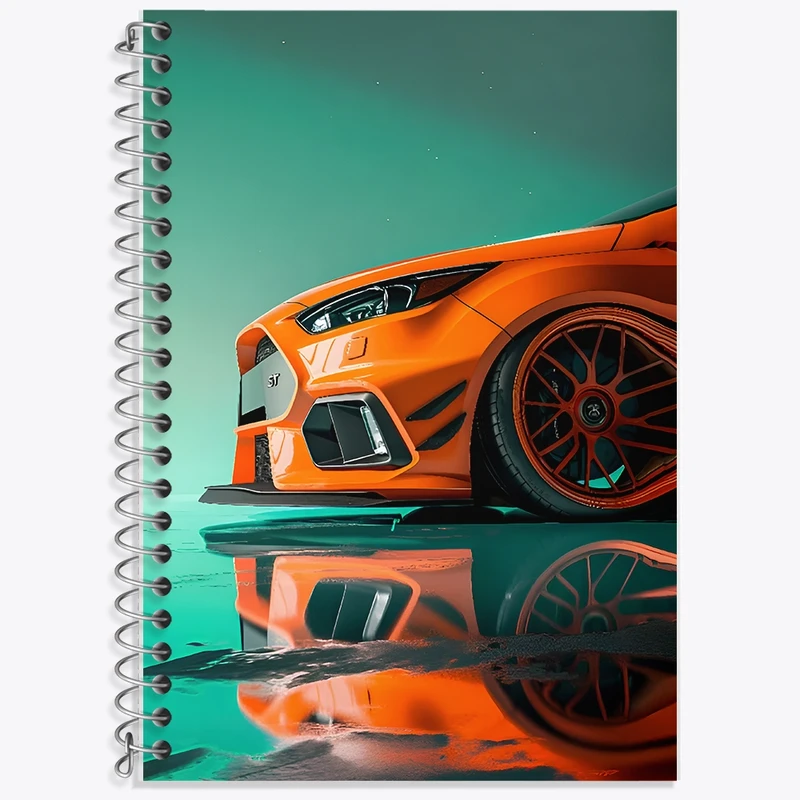 دفتر زبان 50 برگ خندالو مدل سه خط طرح ماشین اسپرت کد F12717