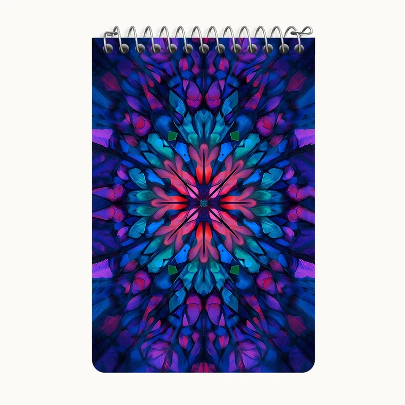 دفتر یادداشت 50 برگ خندالو طرح طرح ماندلا کد F11644