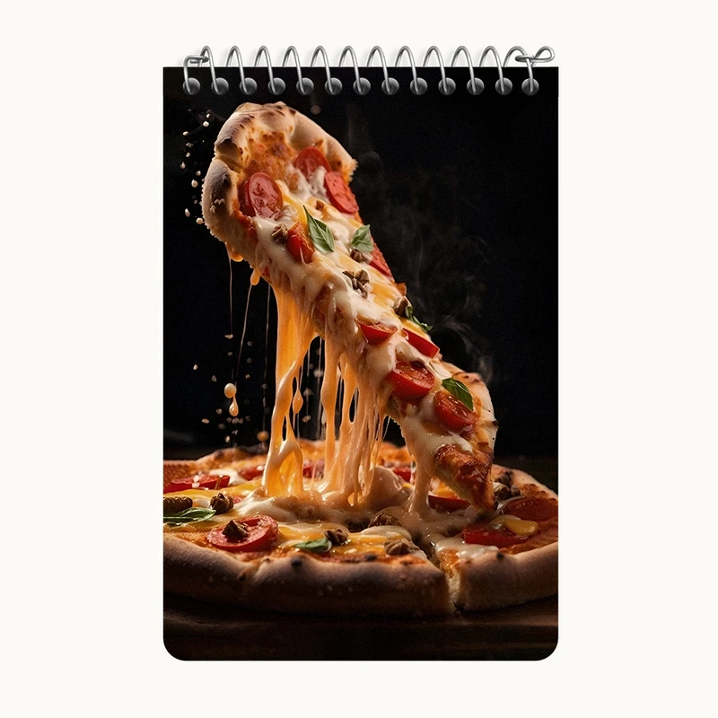 دفتر یادداشت 50 برگ خندالو طرح پیتزا کد F10588