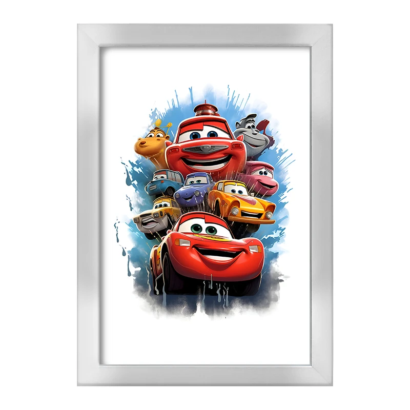 تابلو خندالو طرح ماشین ها کد F4314