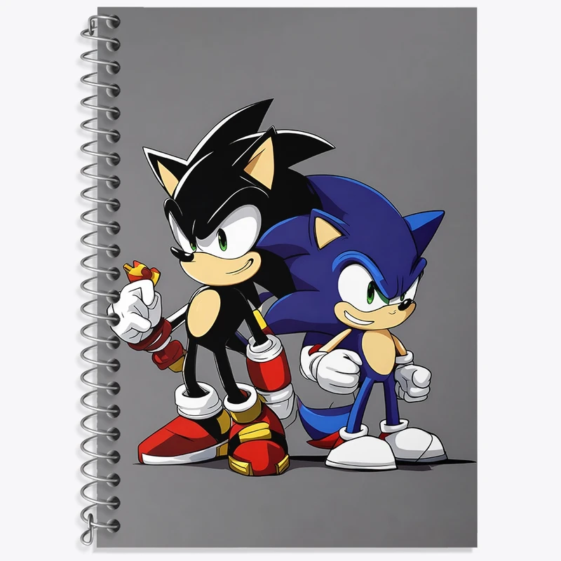 دفتر لغت 50 برگ خندالو طرح سونیک (Sonic) کد N8013