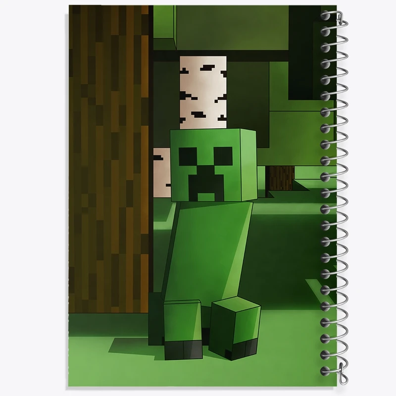 دفتر ژورنال نویسی 50 برگ خندالو مدل نقطه ای طرح ماینکرافت (Minecraft) کد F14098