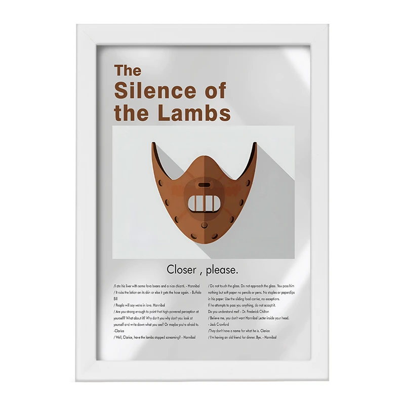 تابلو خندالو طرح سکوت بره‌ها (The Silence of the Lambs) کد F13829