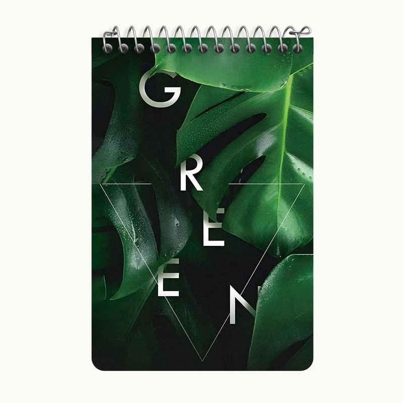 دفتر یادداشت 50 برگ خندالو طرح Green کد F5656