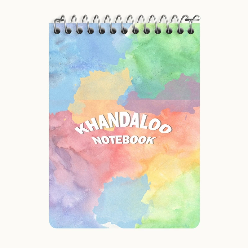 دفتر یادداشت 50 برگ خندالو طرح آبرنگی کد N8039