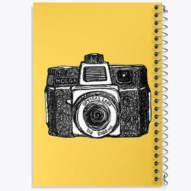 دفتر طراحی 50 برگ خندالو طرح دوربین  کد 1685