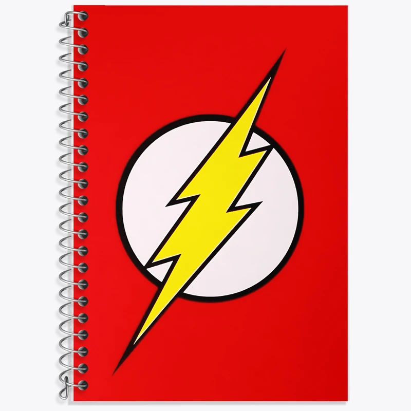 دفتر نت موسیقی 50 برگ خندالو طرح فلش (Flash) کد F10340