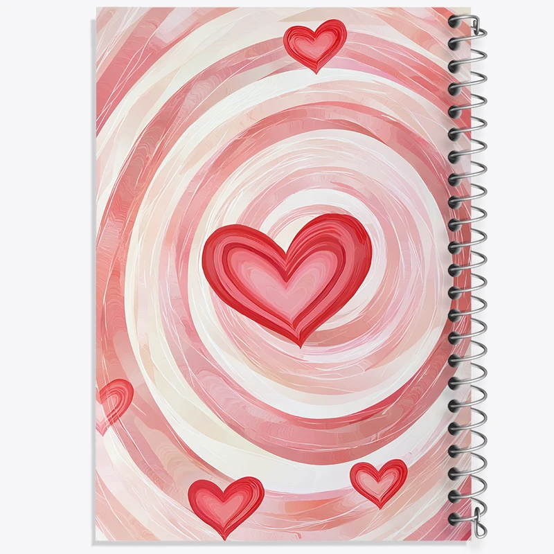 دفتر نقاشی 50 برگ خندالو طرح پترن قلبی کد N7354