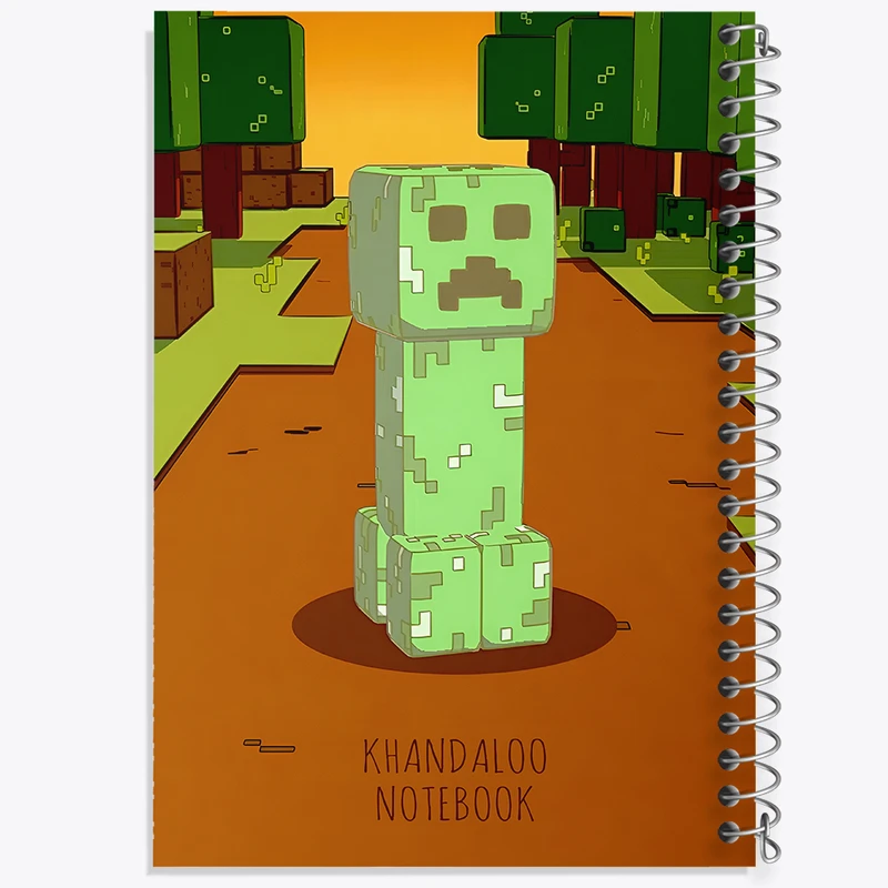 دفتر مشق 100 برگ خندالو طرح بازی ماینکرافت (Minecraft) کد N8679