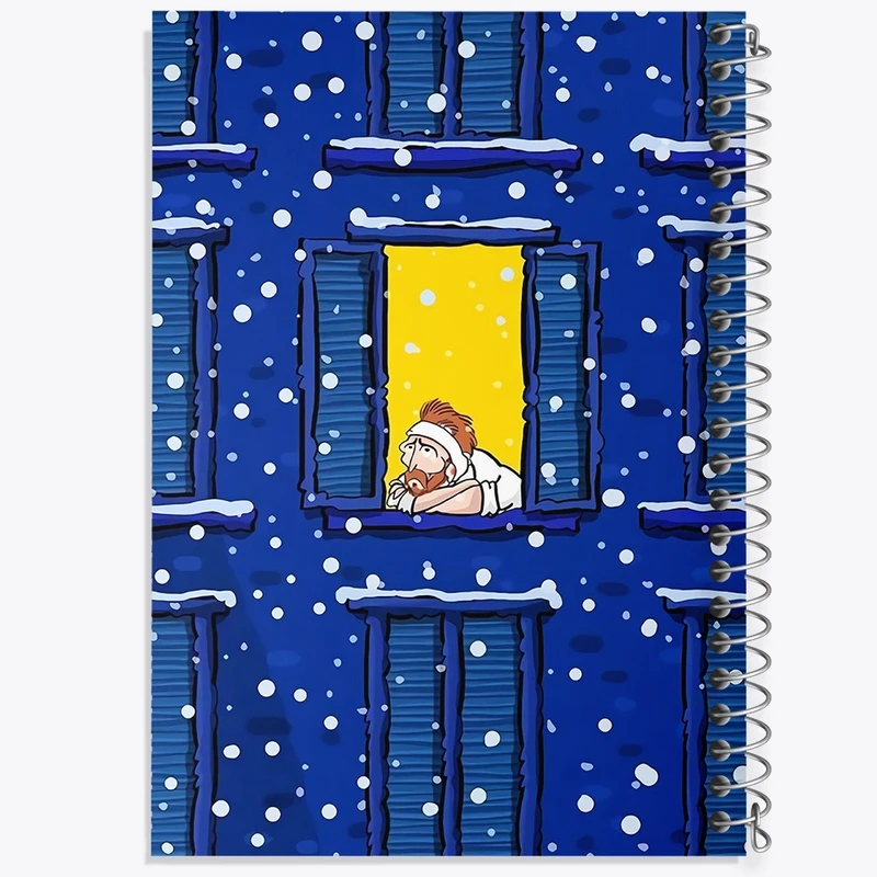 دفتر لیست خرید 50 برگ خندالو طرح ونسان ونگوگ کد F8808