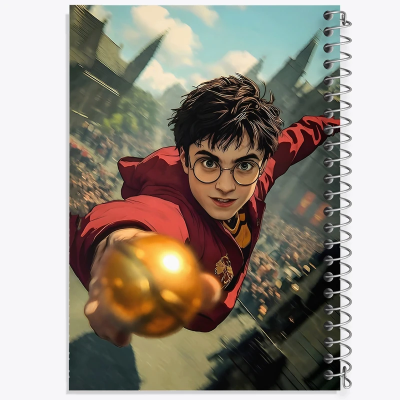 دفتر ژورنال نویسی 50 برگ خندالو مدل نقطه ای طرح هری پاتر (Harry Potter) کد F8939