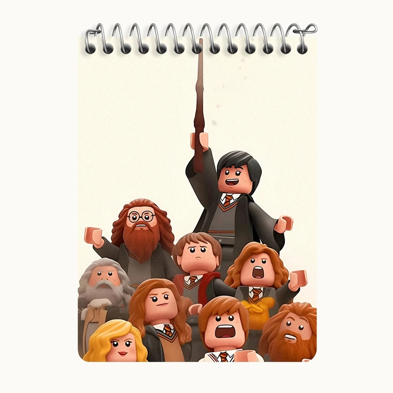 دفتر یادداشت 50 برگ خندالو طرح لگو هری پاتر (Harry Potter Lego) کد N8348