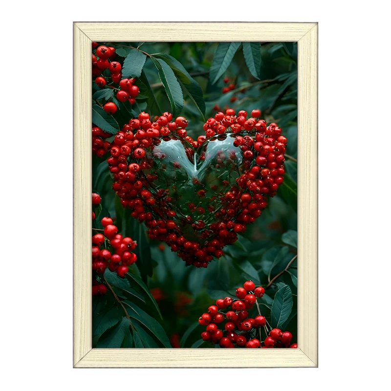 تابلو خندالو طرح قلب شیشه ای کد F8977