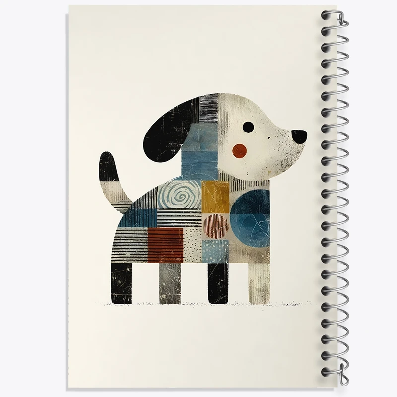 دفتر طراحی 50 برگ خندالو طرح سگ بامزه کد N5569