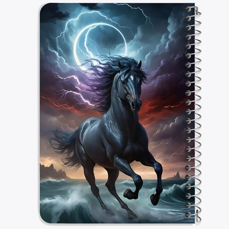 دفتر یادداشت 50 برگ خندالو طرح اسب کد F8062