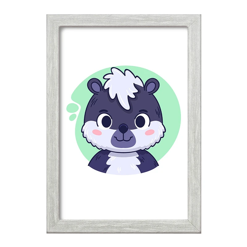 تابلو خندالو طرح راسو حیوانات بامزه کد 37147