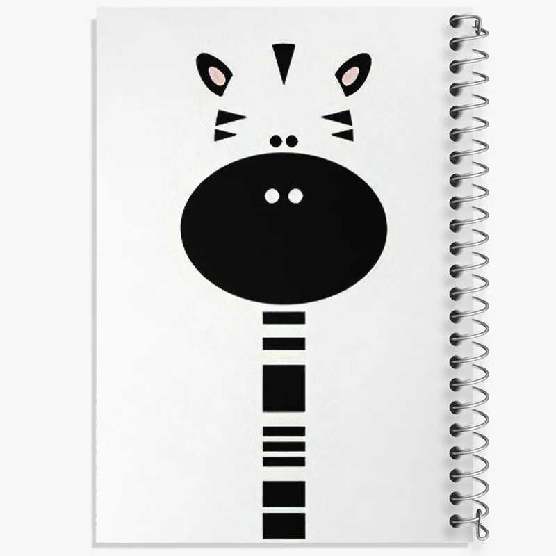 دفتر مشق 100 برگ خندالو طرح زرافه بامزه کد F3171