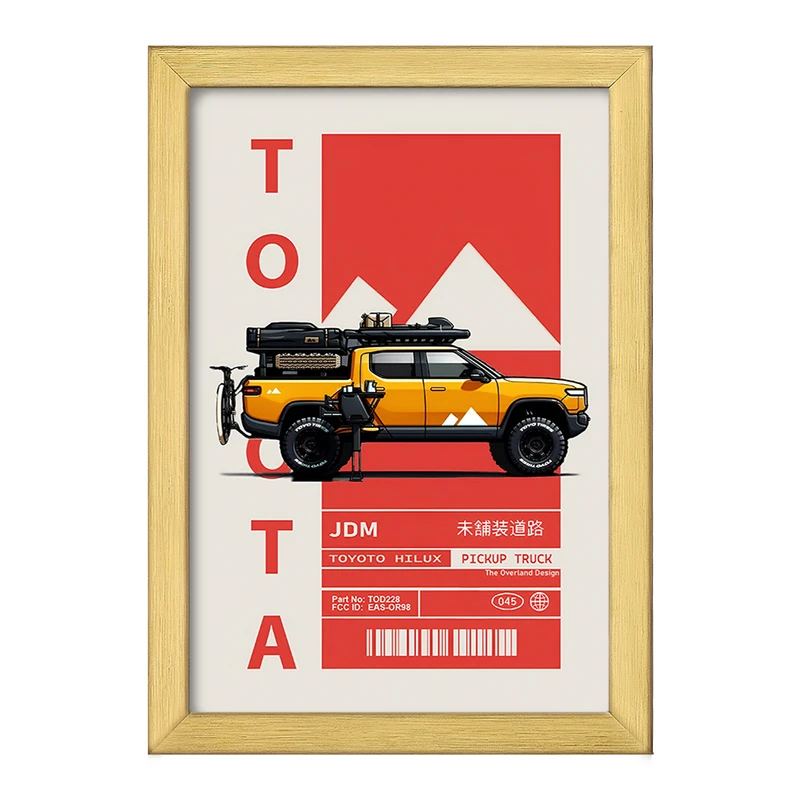 تابلو خندالو طرح تویوتا (Toyota) کد F13633